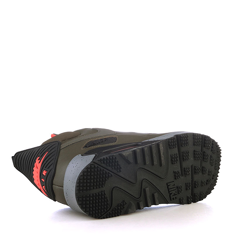 мужские зеленые ботинки Nike Air Max 90 Sneakerboot WNTR 684714-300 - цена, описание, фото 4